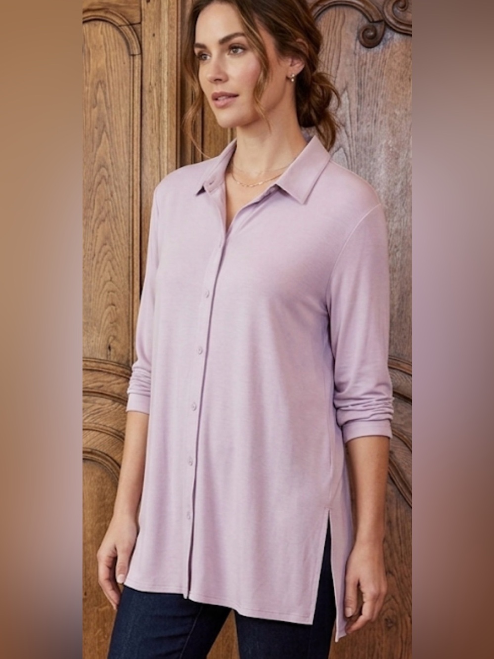 EILEEN FISHER Fine TENCEL™ Jersey Tunic